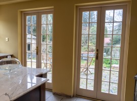 Lambs tongue French doors