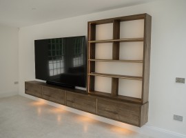 media unit with brass inlay